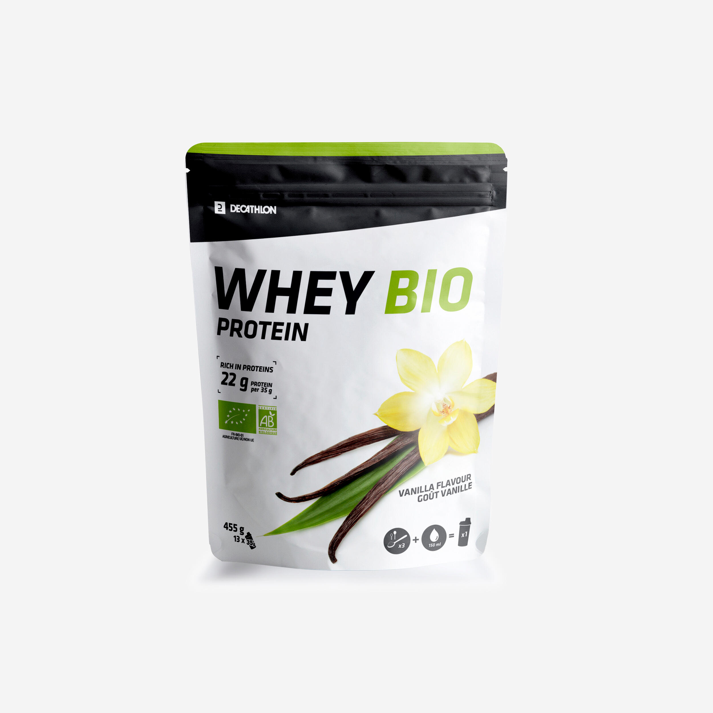 Proteină Whey BIO Vanilie 455 g Alimentare
