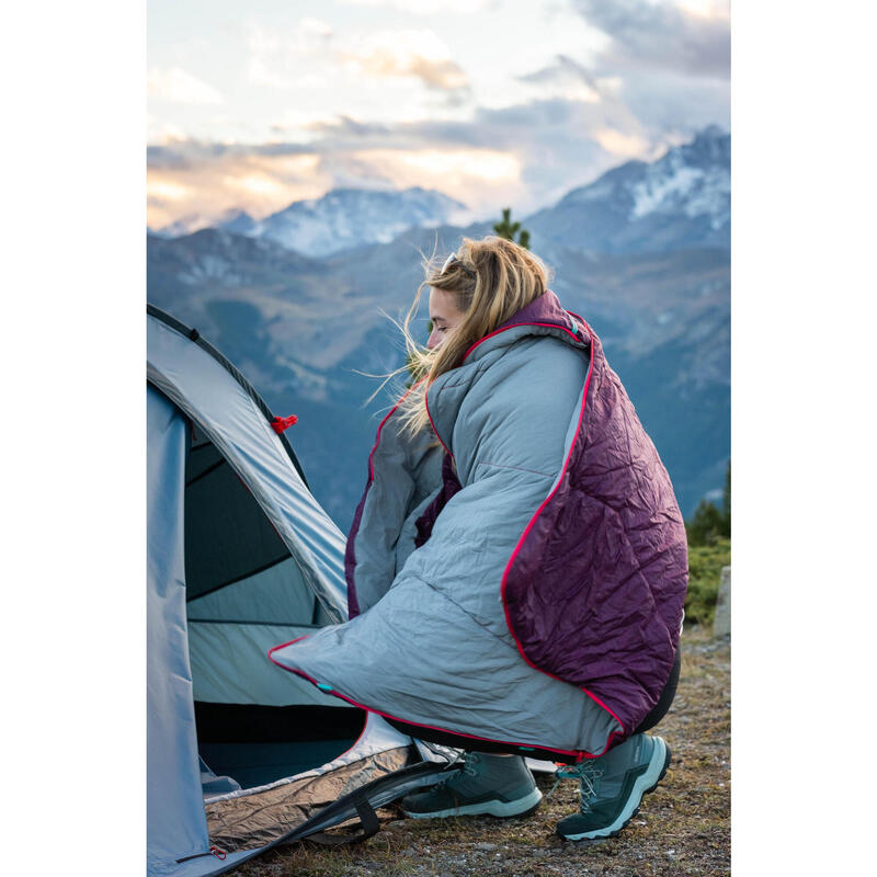 Tente de camping 2 places, 2 SECONDS bleu
