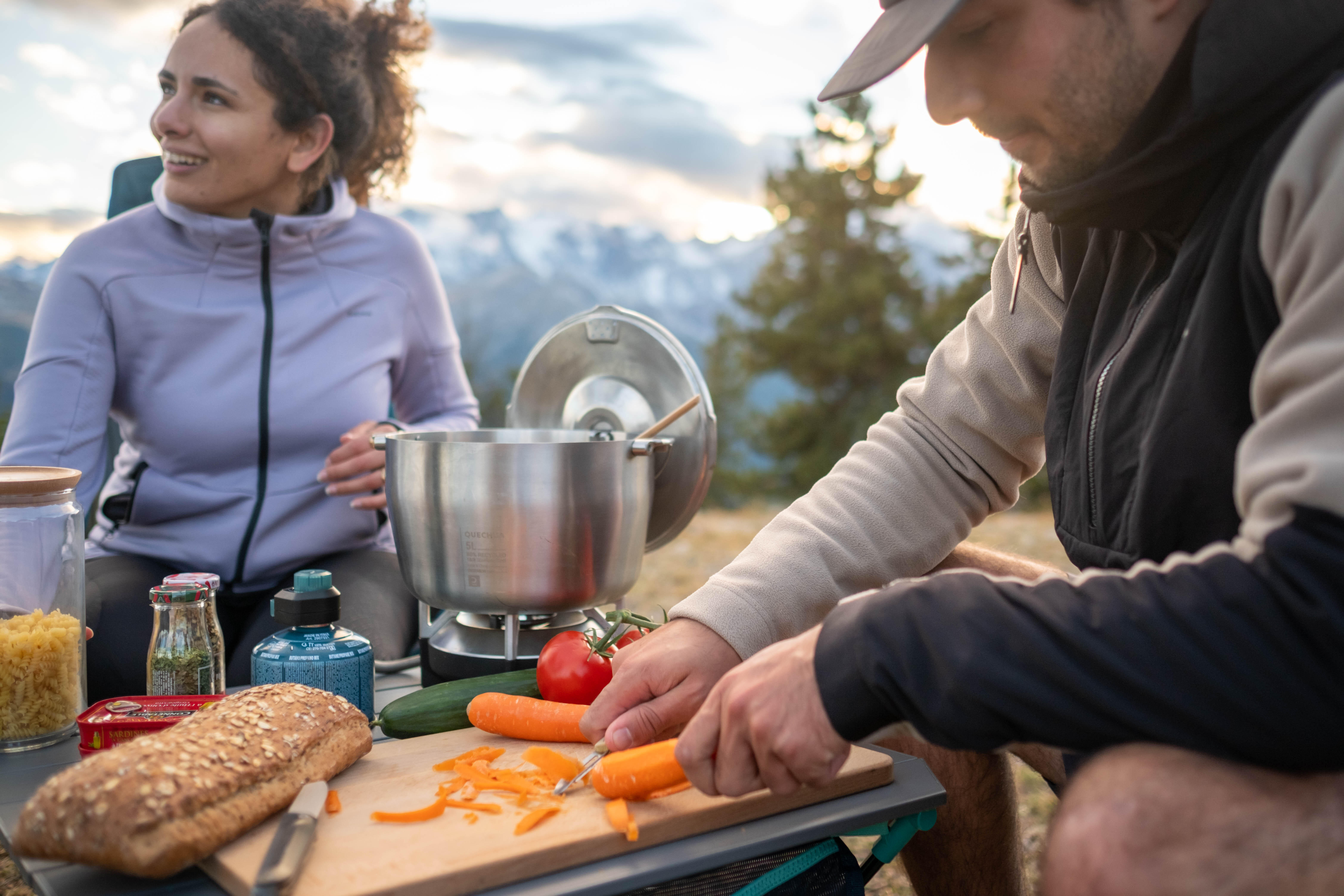 Faitout de camping en acier inoxydable - QUECHUA