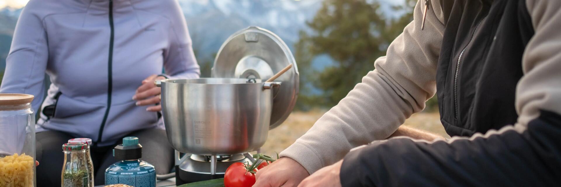 Camping-Kochtopf aus Aluminium Pflege