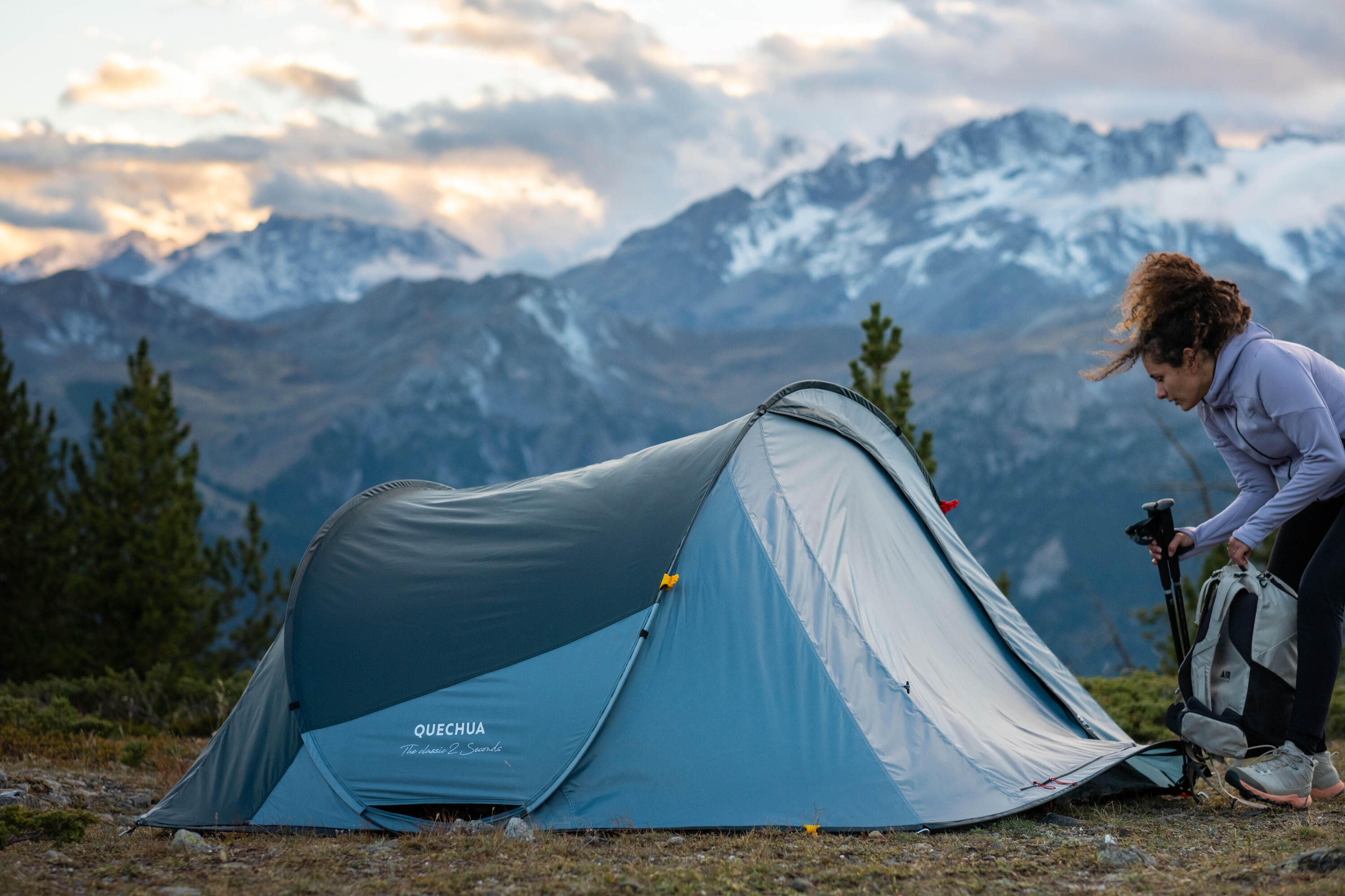 Camping tent - 2 SECONDS - 3-person 2/13