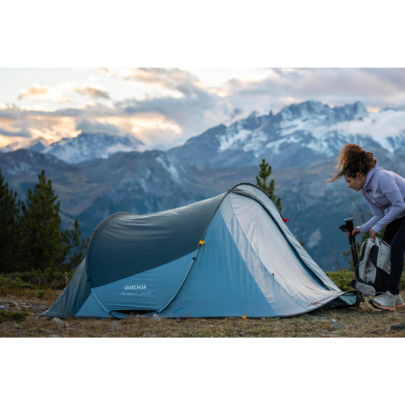 3 Kişilik Otomatik Kamp Çadırı - Mavi - 2 Seconds