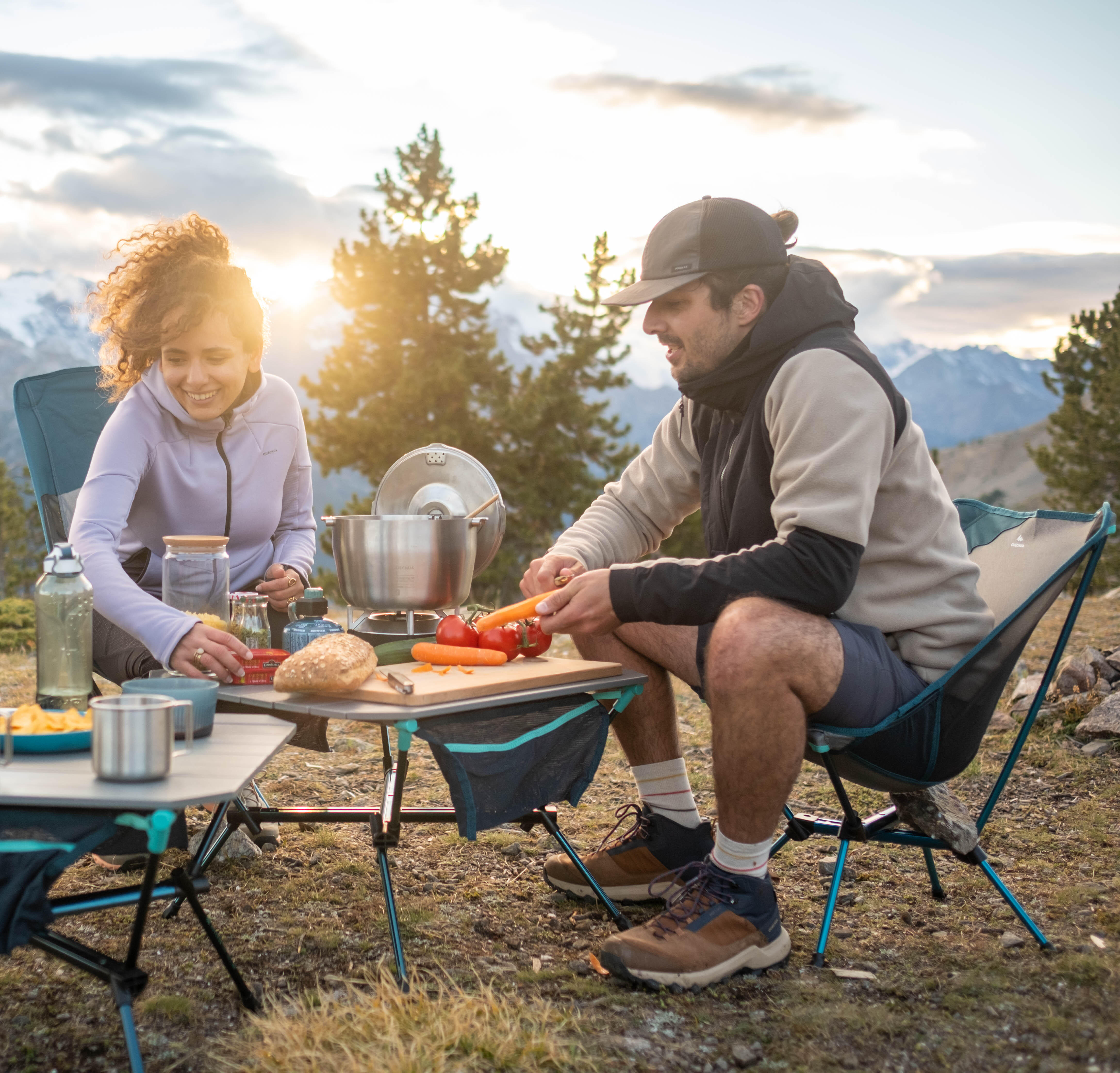 Faitout de camping en acier inoxydable - QUECHUA