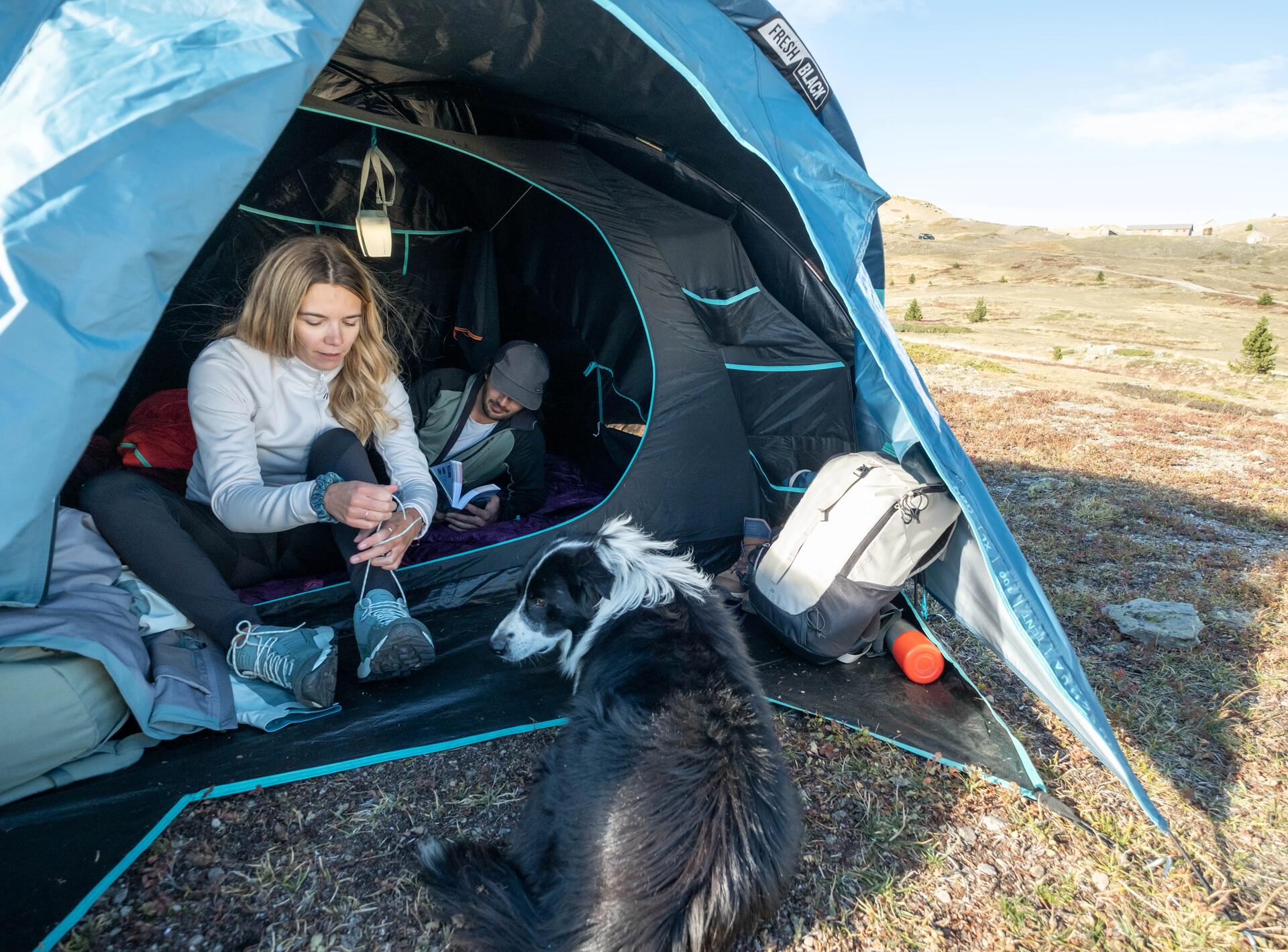 วิธีการกางเต็นท์ ขั้นตอนที่ 3