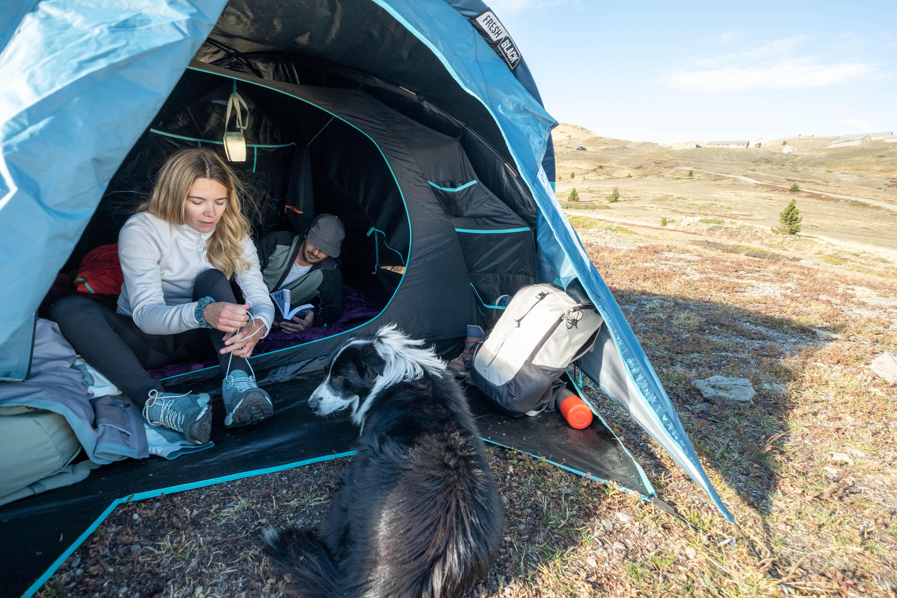 Kampeertent voor 3 personen MH100 XL Fresh & Black 52/57