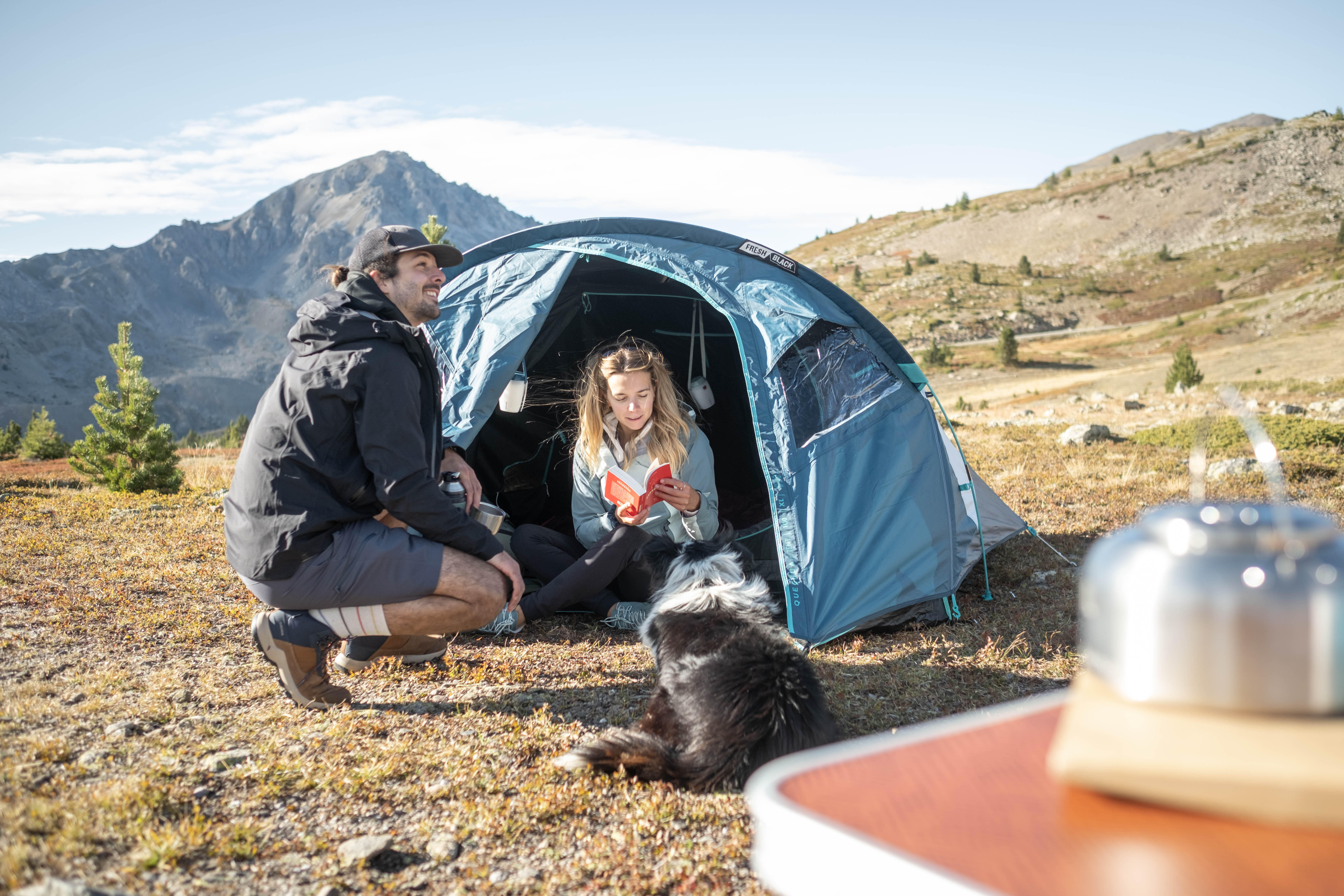 Tente de camping 3 personnes, MH 100 XL Fresh & Black - QUECHUA