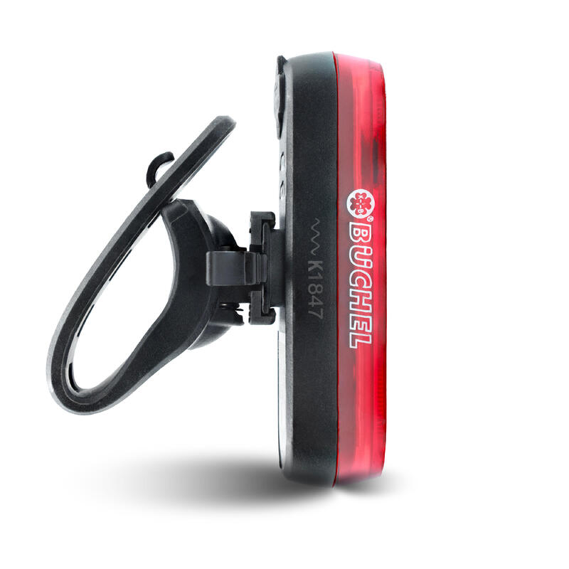 Fahrradbeleuchtung Set Büchel Vail 100 USB + Micro Lens COB USB mit Verzögerungssensor 