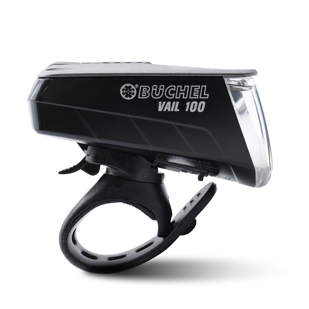 Fahrradbeleuchtung Set Büchel Vail 100 USB + Micro Lens COB USB mit Verzögerungssensor 