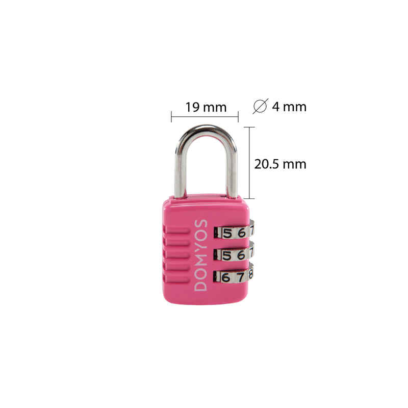 Combination Padlock - Pink