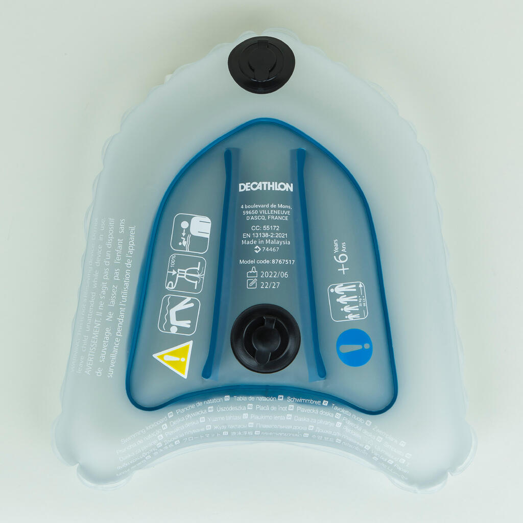 Tabla Natación 500 Azul Compacta Inflable