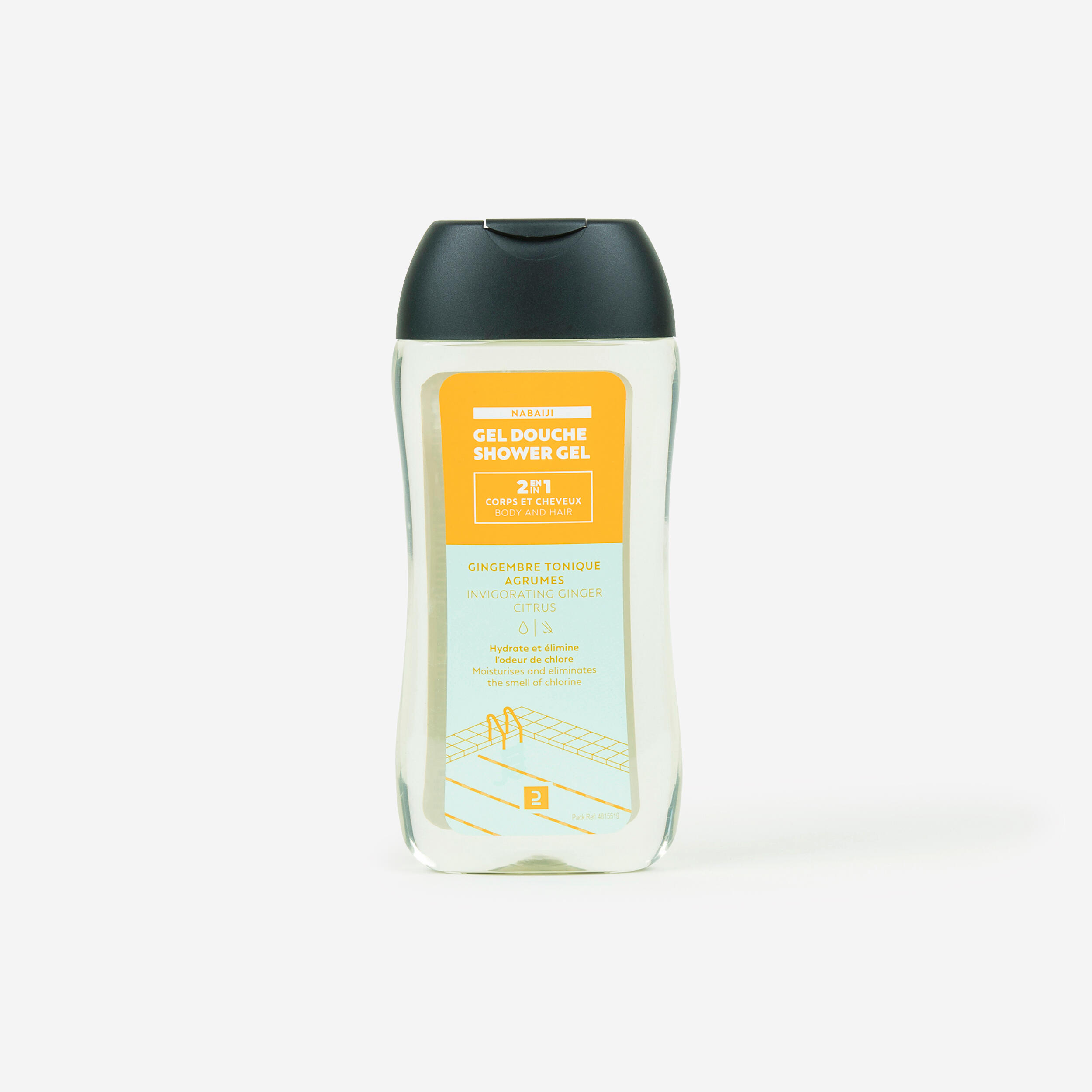 NABAIJI Gel Ducha Natación Tónico Anticloro 2 En 1 Cuerpo Cabello 250 ml