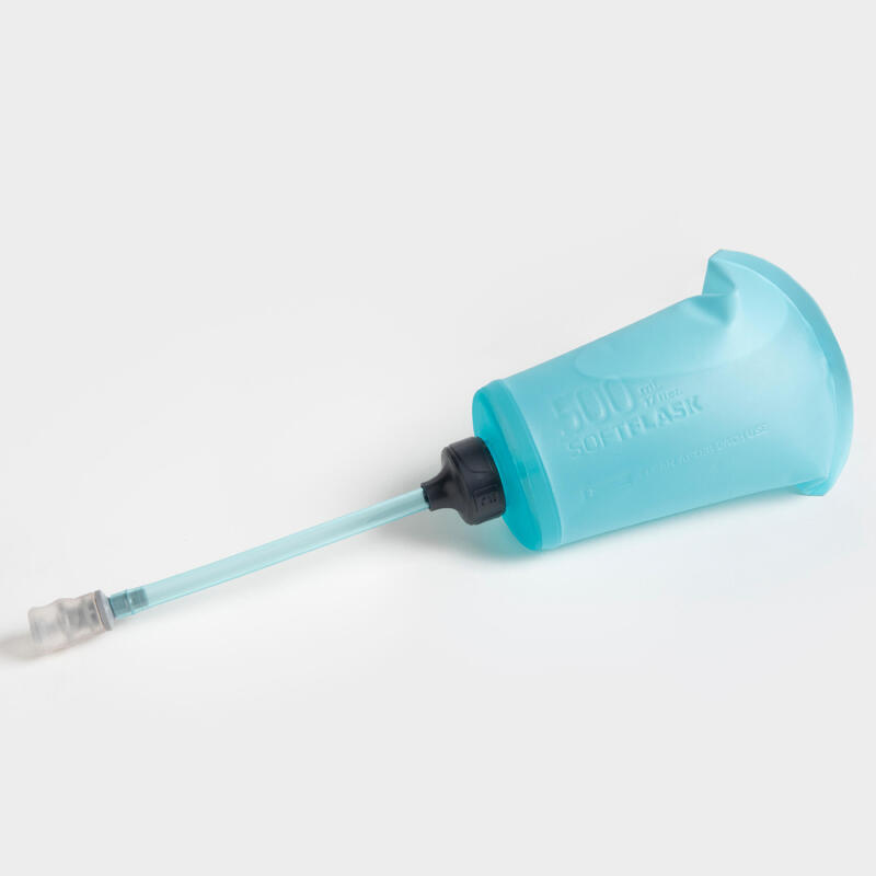 FLASQUE 500ML FEMME AVEC PIPETTE TURQUOISE POUR SAC FEMME TRAIL 8L EVADICT