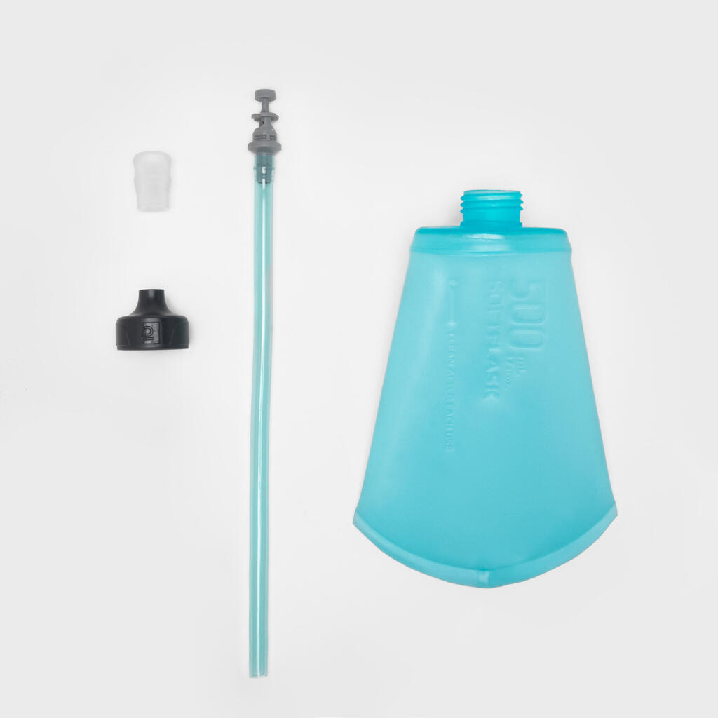 500ML FLASK WITH PIPETTE 8L EVADICT WOMEN'S TRAIL RUNNING BACKPACK - TURQUOISE