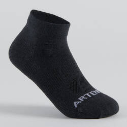 Kids' Mid Sports Socks Tri-Pack RS 160 - Black/Grey