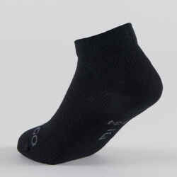 Kids' Mid Sports Socks Tri-Pack RS 160 - Black/Grey