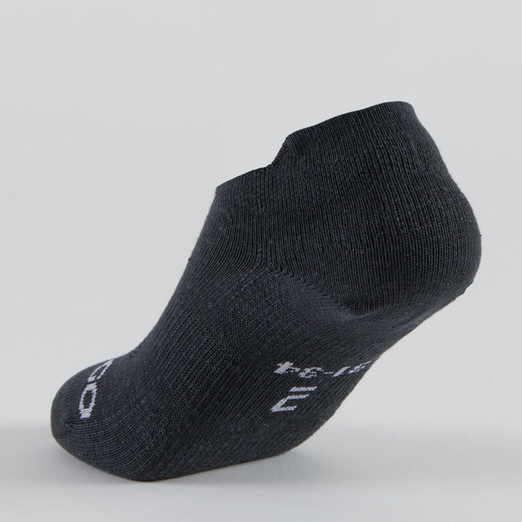 Kids' Low Tennis Socks RS 160 Tri-Pack - Green/Purple
