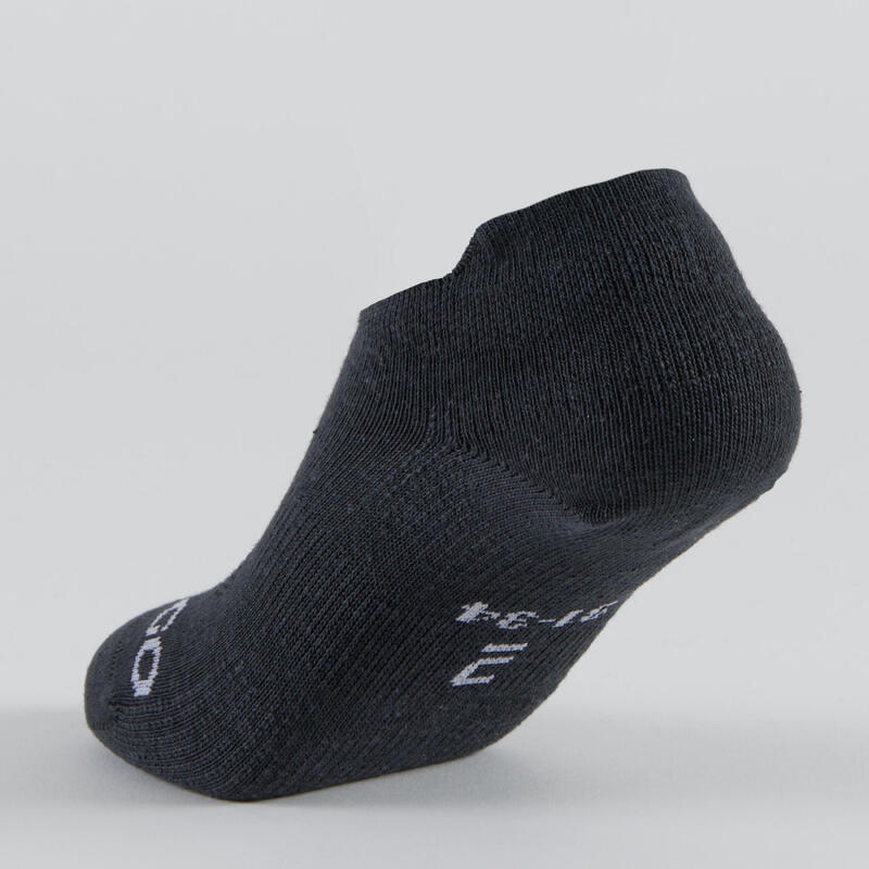 SET DE 3 PERECHI X ȘOSETE SPORT SCURTE RS 160  NEGRU NEGRU GRI COPII