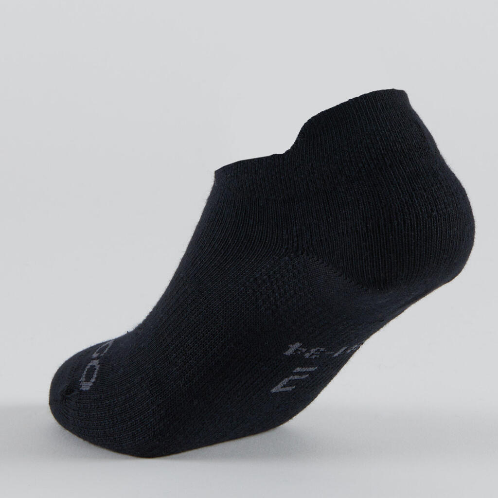 Calcetines de tenis cortos rosa, blanco y azul para niños Artengo RS 160 (3)