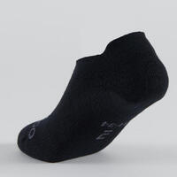 Crne i sive dečje čarape za tenis RS 160 (3 para)