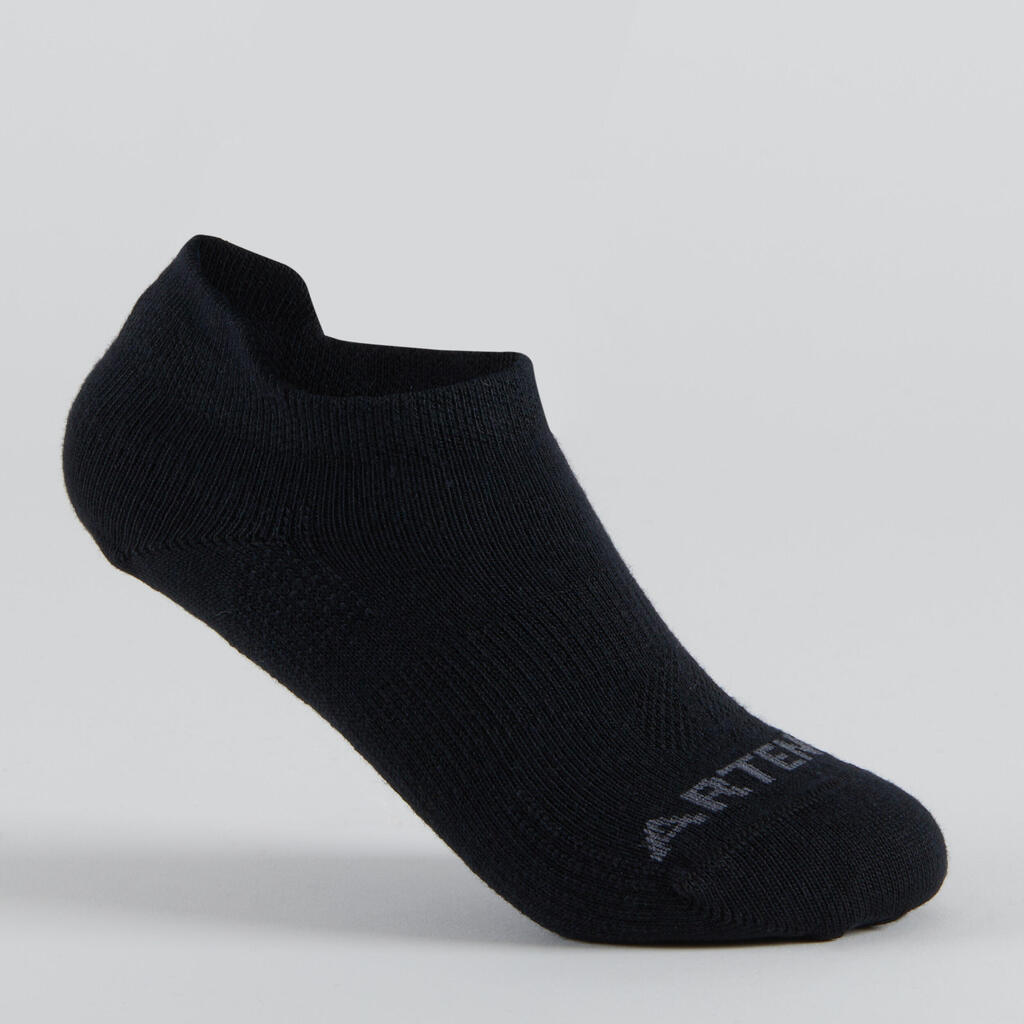 CHAUSSETTES DE SPORT ENFANT BASSES ARTENGO RS 160 BLANC LOGO COEUR LOT DE 3 @