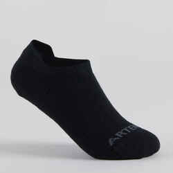 Χαμηλές παιδικές κάλτσες τένις RS 160, 3 ζεύγη - Μαύρο/Μαύρο/Γκρι
