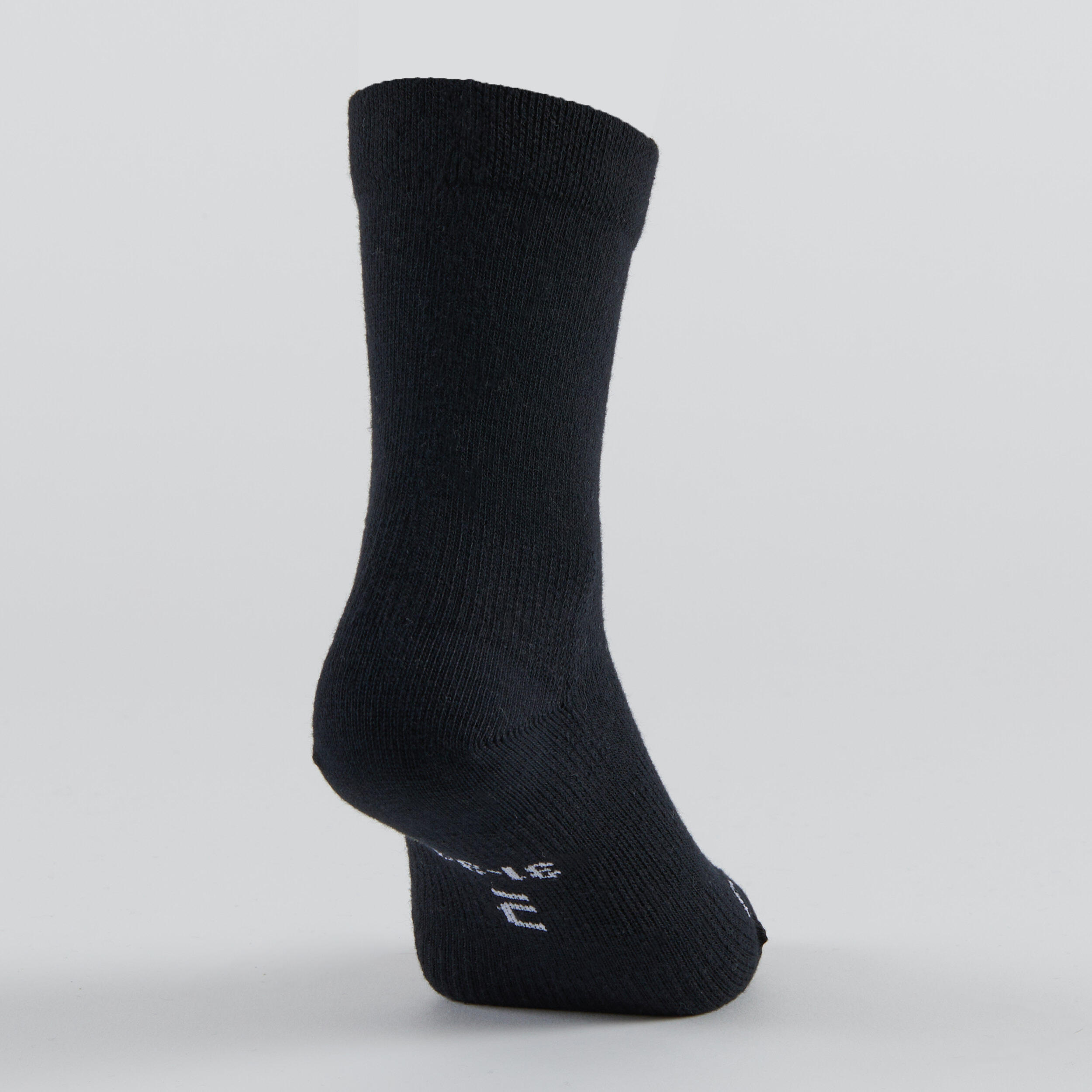 Kids' High Tennis Socks Tri-Pack RS 160 - Black/Print 11/13