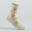 Calze lunghe tennis bambino RS 160 marrone-bianco x3