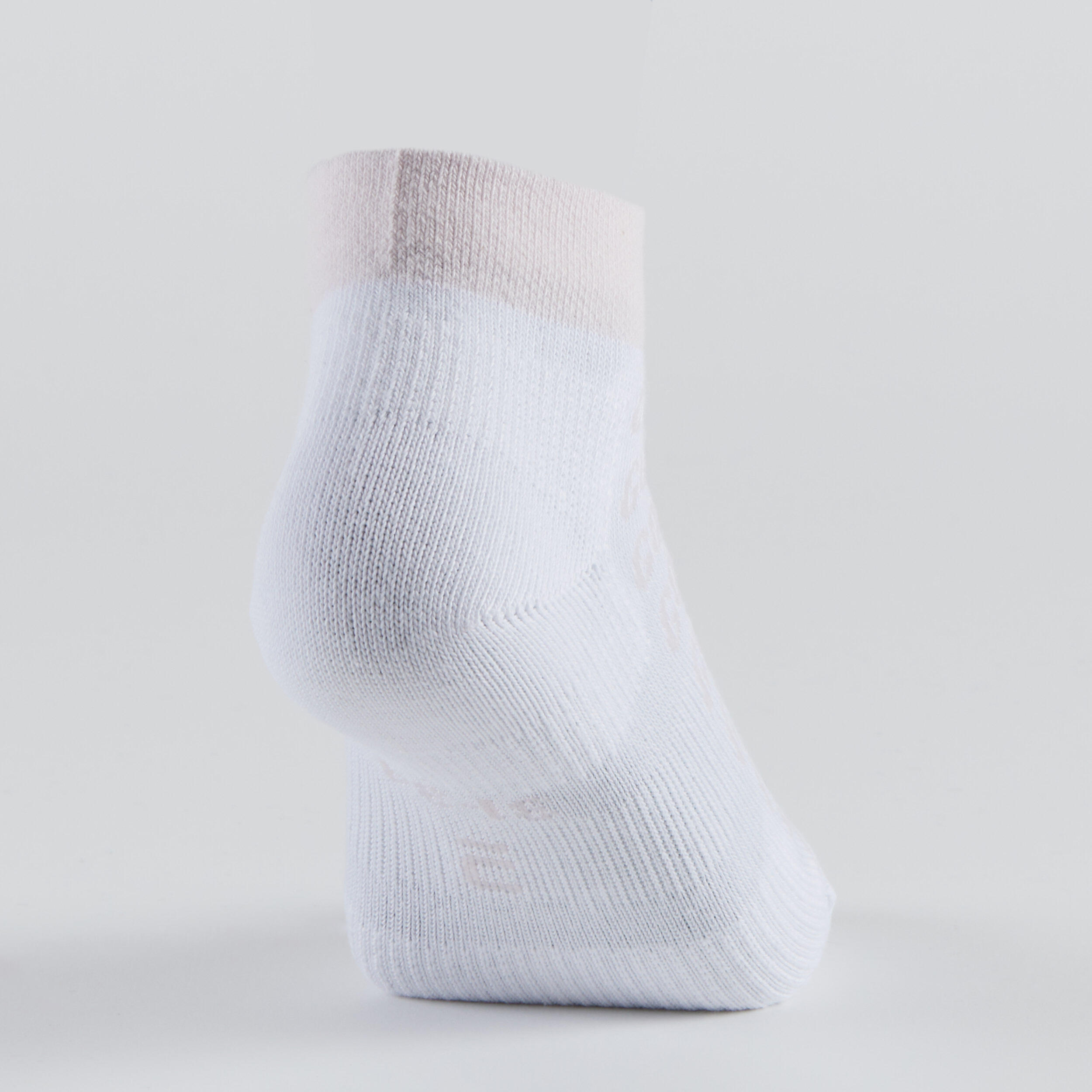 Kids' Mid Sports Socks RS 160 Tri-Pack - White/Pastel 13/14