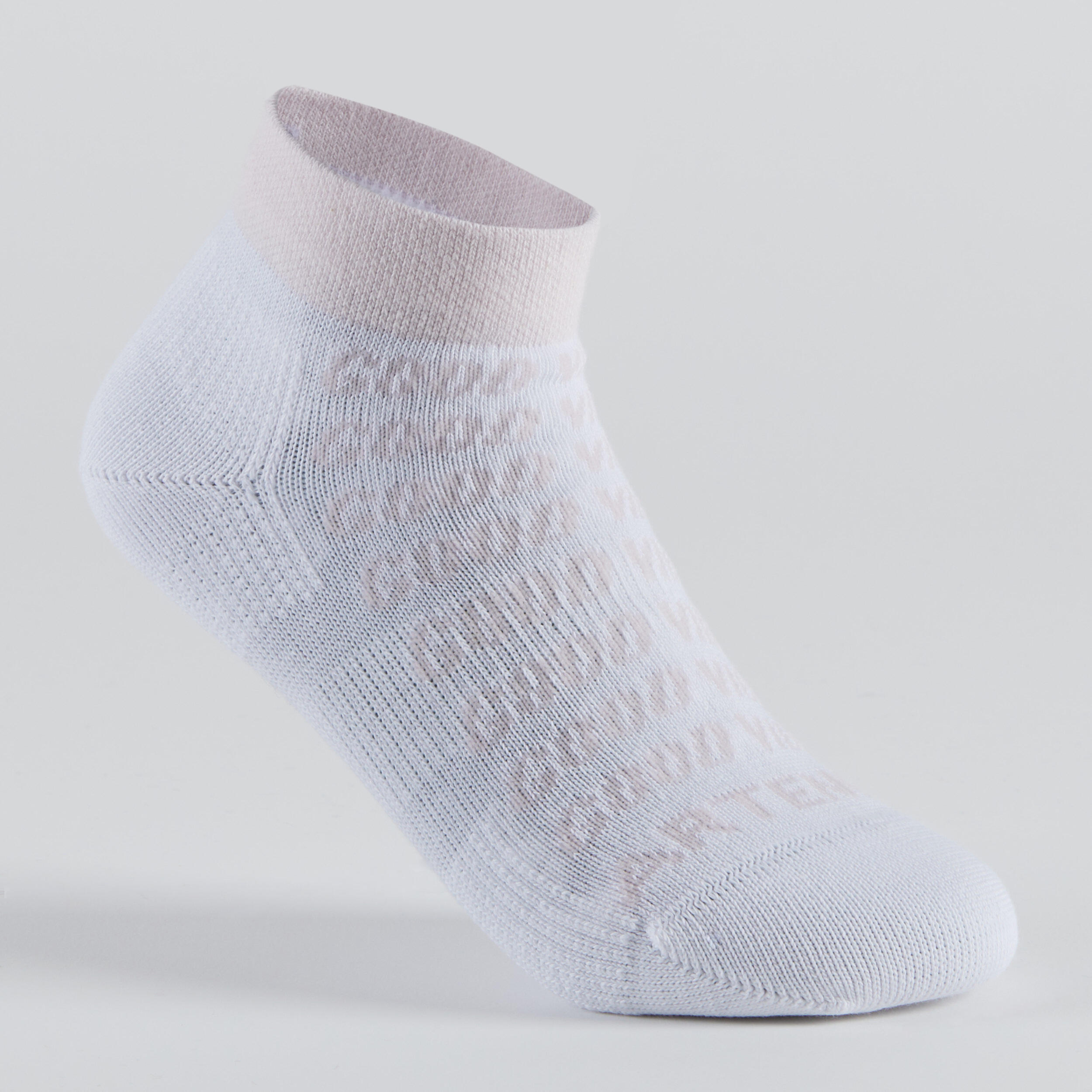 Kids' Mid Sports Socks RS 160 Tri-Pack - White/Pastel 3/14