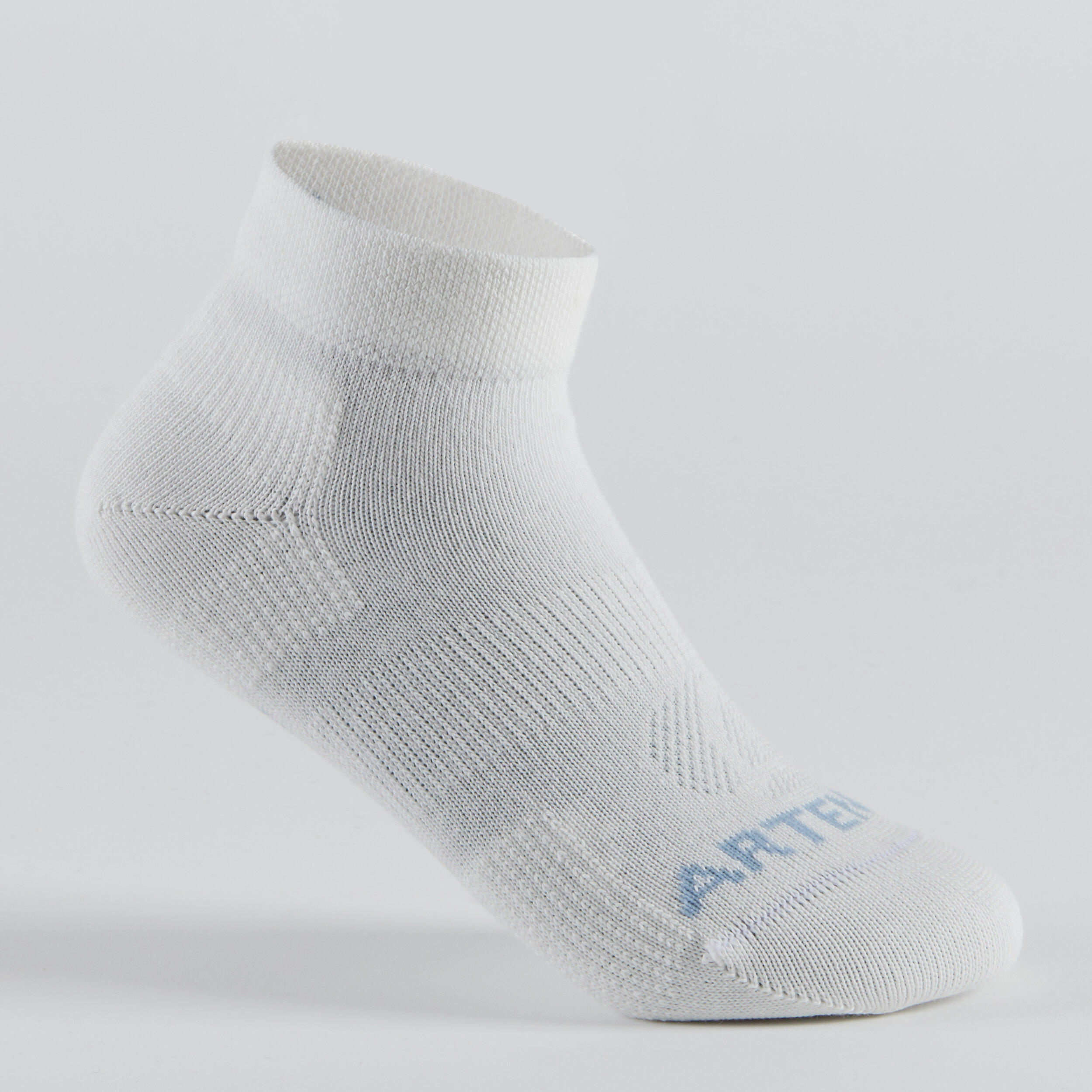 Kids' Mid Sports Socks Tri-Pack RS 160 - Blue/Grey/White 4/14
