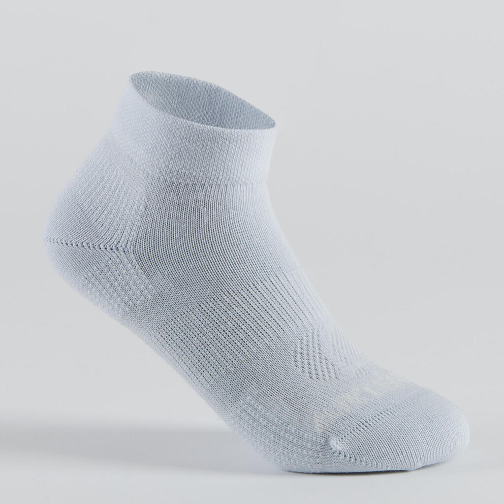 Tennissocken Kinder - RS 160 Mid 3er-Pack weiss