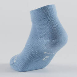 Kids' Mid Sports Socks Tri-Pack RS 160 - Blue/Grey/White