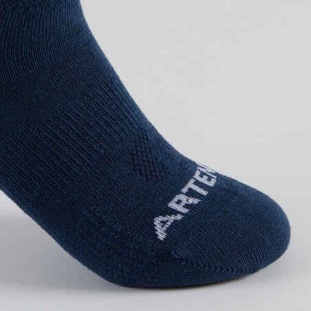 Kids' Mid Sports Socks Tri-Pack RS 160 - Off-White/Navy