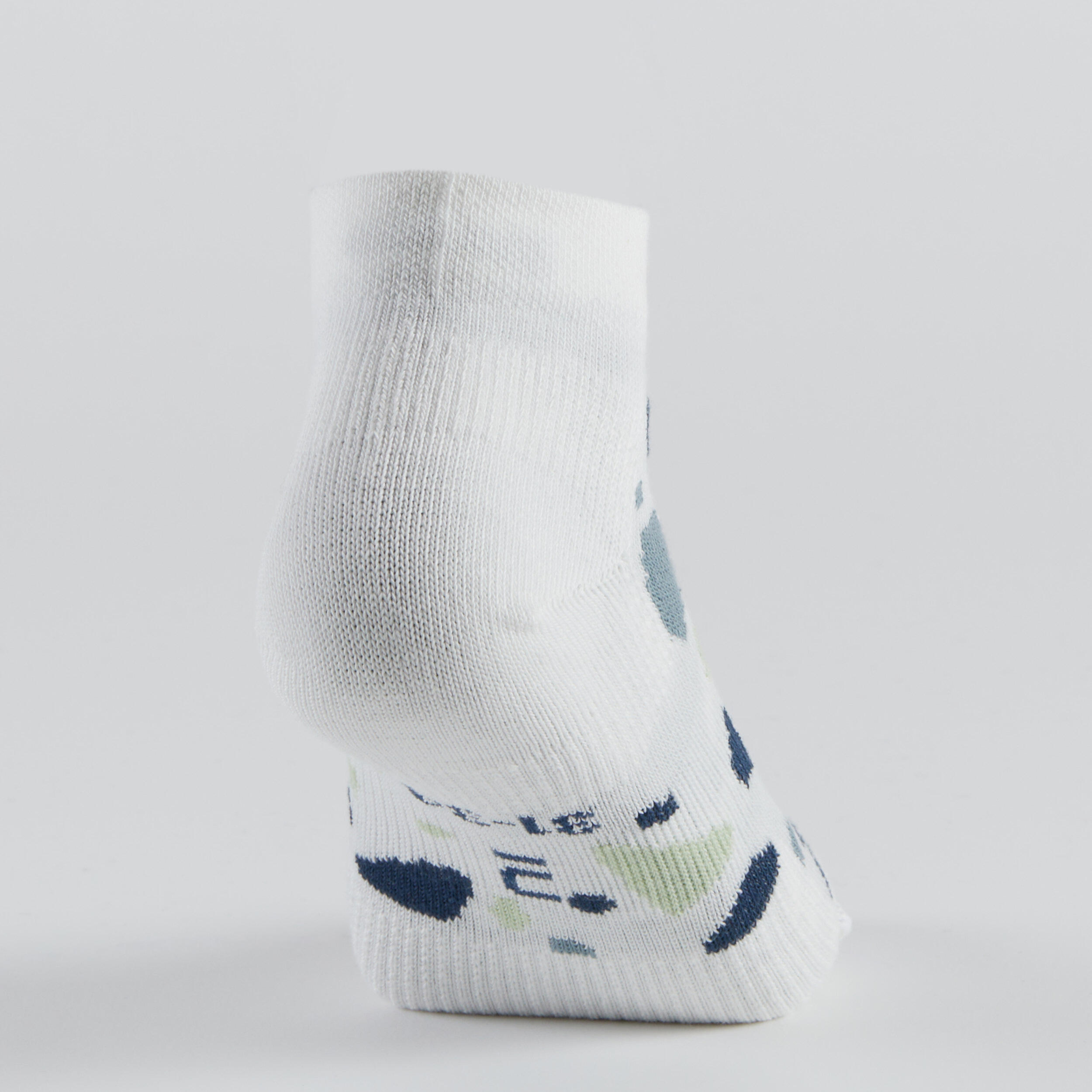 Kids' Mid Sports Socks Tri-Pack RS 160 - Off-White/Navy 11/13