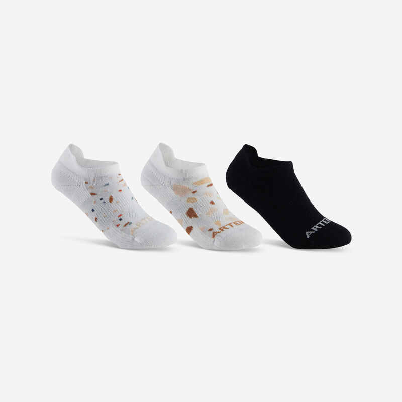 Low Sports Socks RS 160 Tri-Pack - Off-White/Black