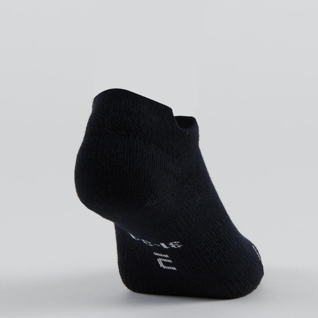 Kids' Low Tennis Socks RS 160 Tri-Pack - Green/Purple