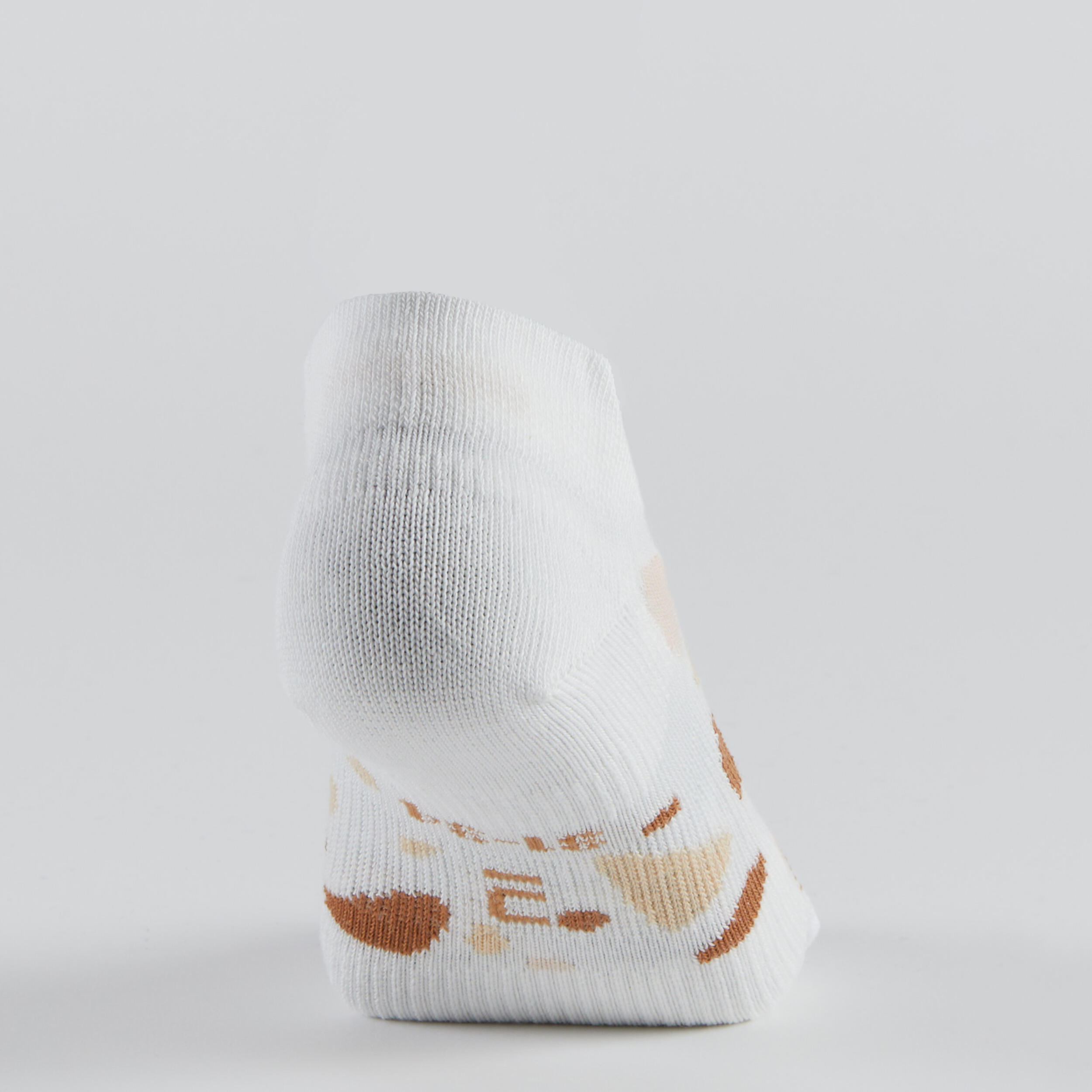 KIDS’ LOW-CUT SPORTS SOCKS DECATHLON RS 160 OFF-WHITE BLACK 3-PACK 11/14
