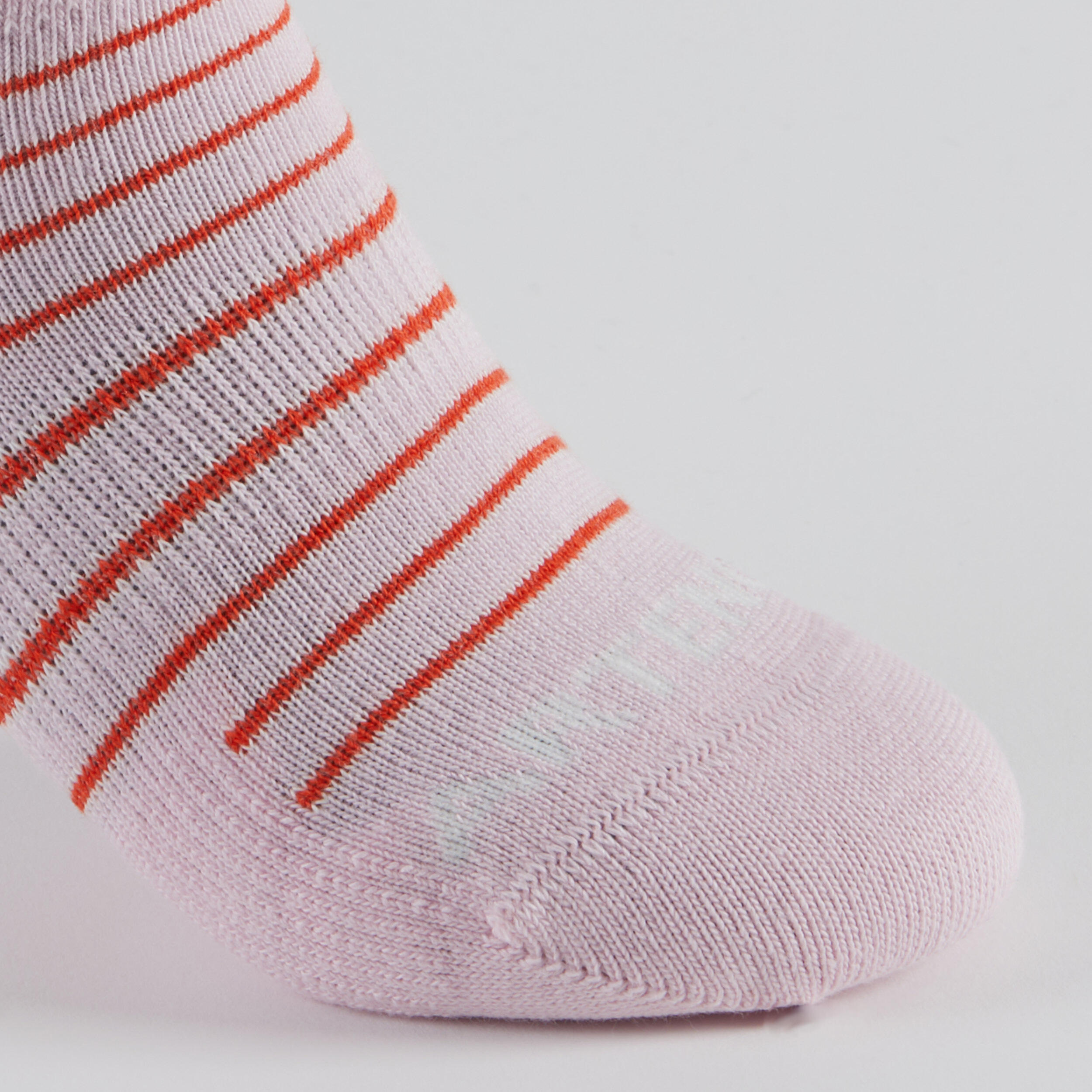 Kids' Low Tennis Socks Tri-Pack RS 160 - Pink/Off-White/Navy 5/14