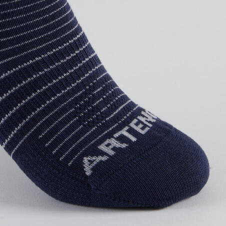 Teget s printom dečje kratke čarape za tenis RS 160 (3 para)