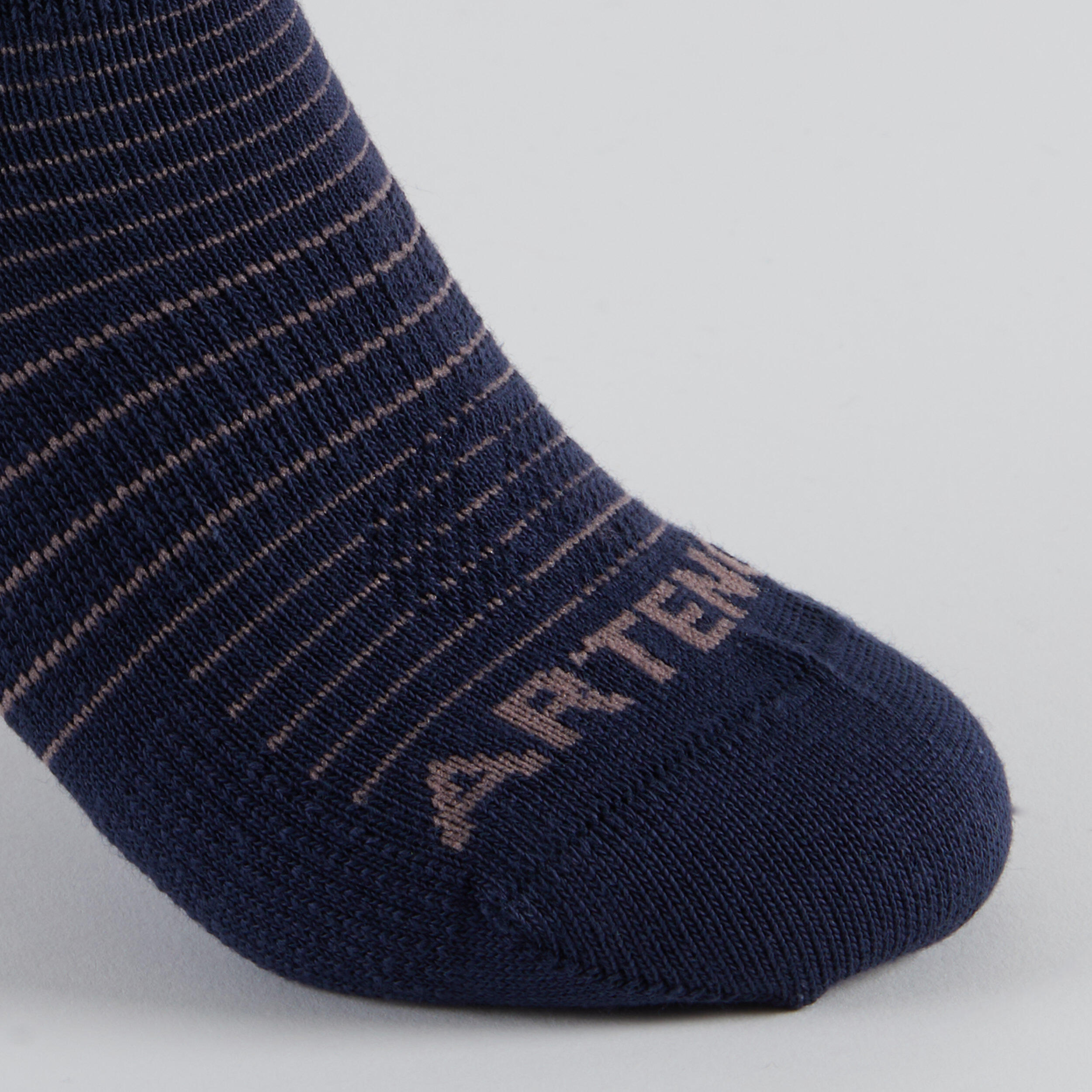 Kids' Low Tennis Socks Tri-Pack RS 160 - Navy/Print 5/14