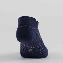 Χαμηλές παιδικές κάλτσες τένις RS 160, 3 ζεύγη - Μπλε/Τύπωμα