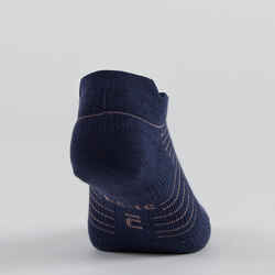 Kids' Low Tennis Socks Tri-Pack RS 160 - Navy/Print