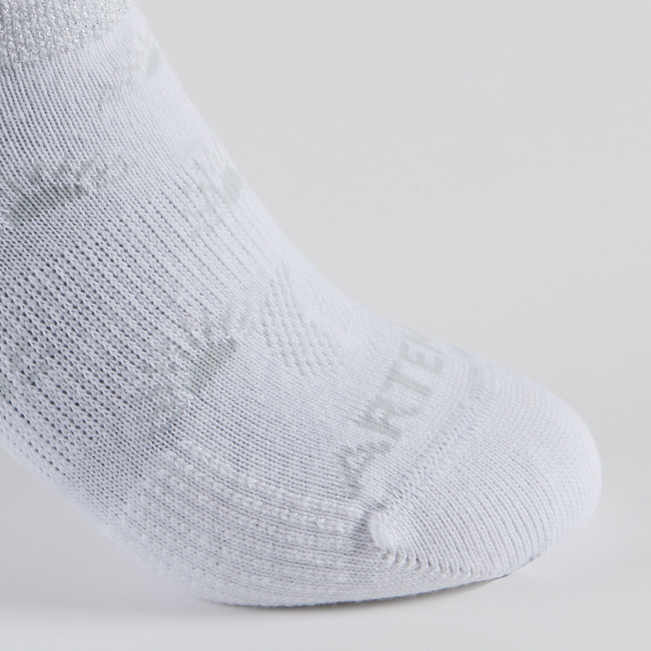 Kids' Low Tennis Socks Tri-Pack RS 160 - White with Patterns 7/14