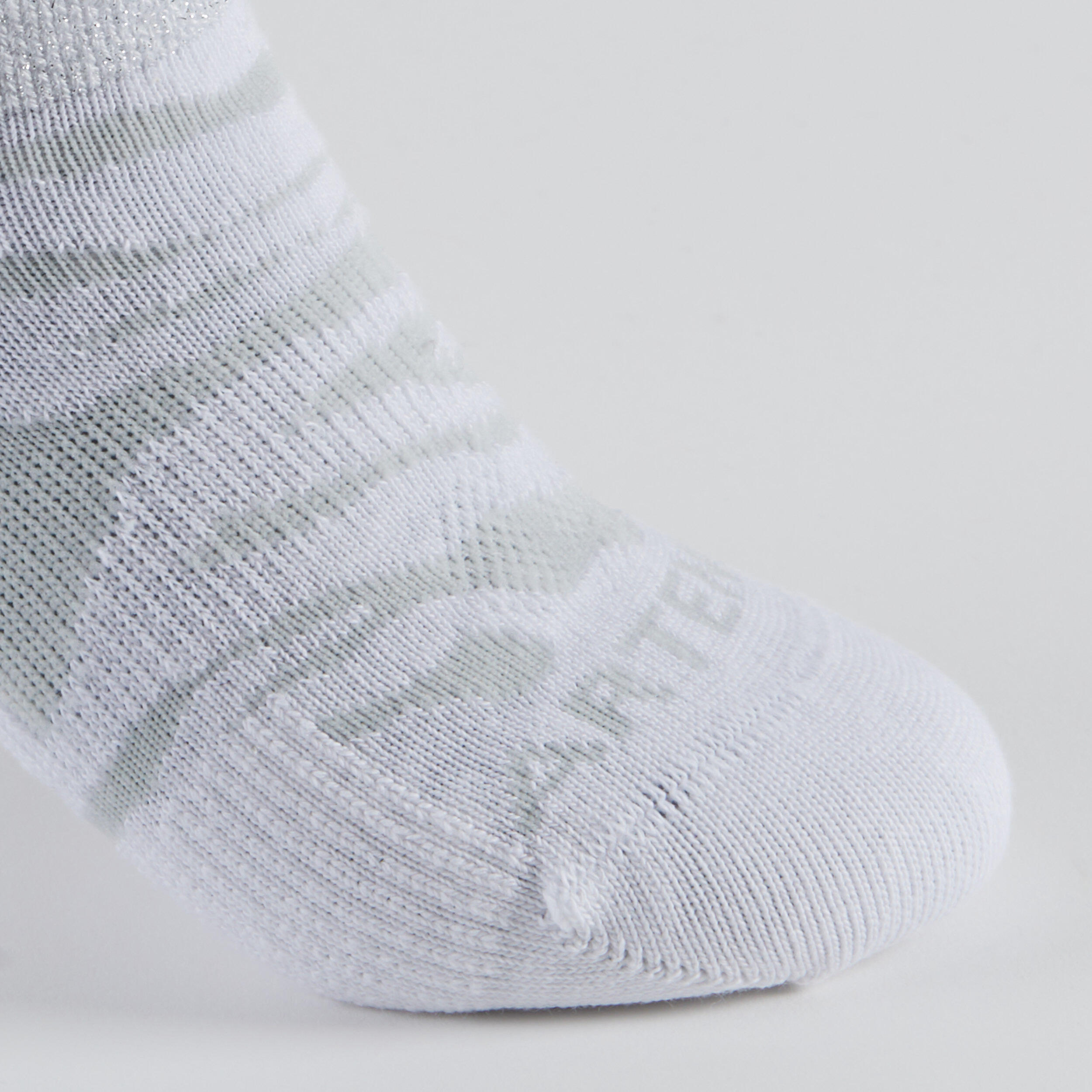 Kids' Low Tennis Socks Tri-Pack RS 160 - White with Patterns 6/14