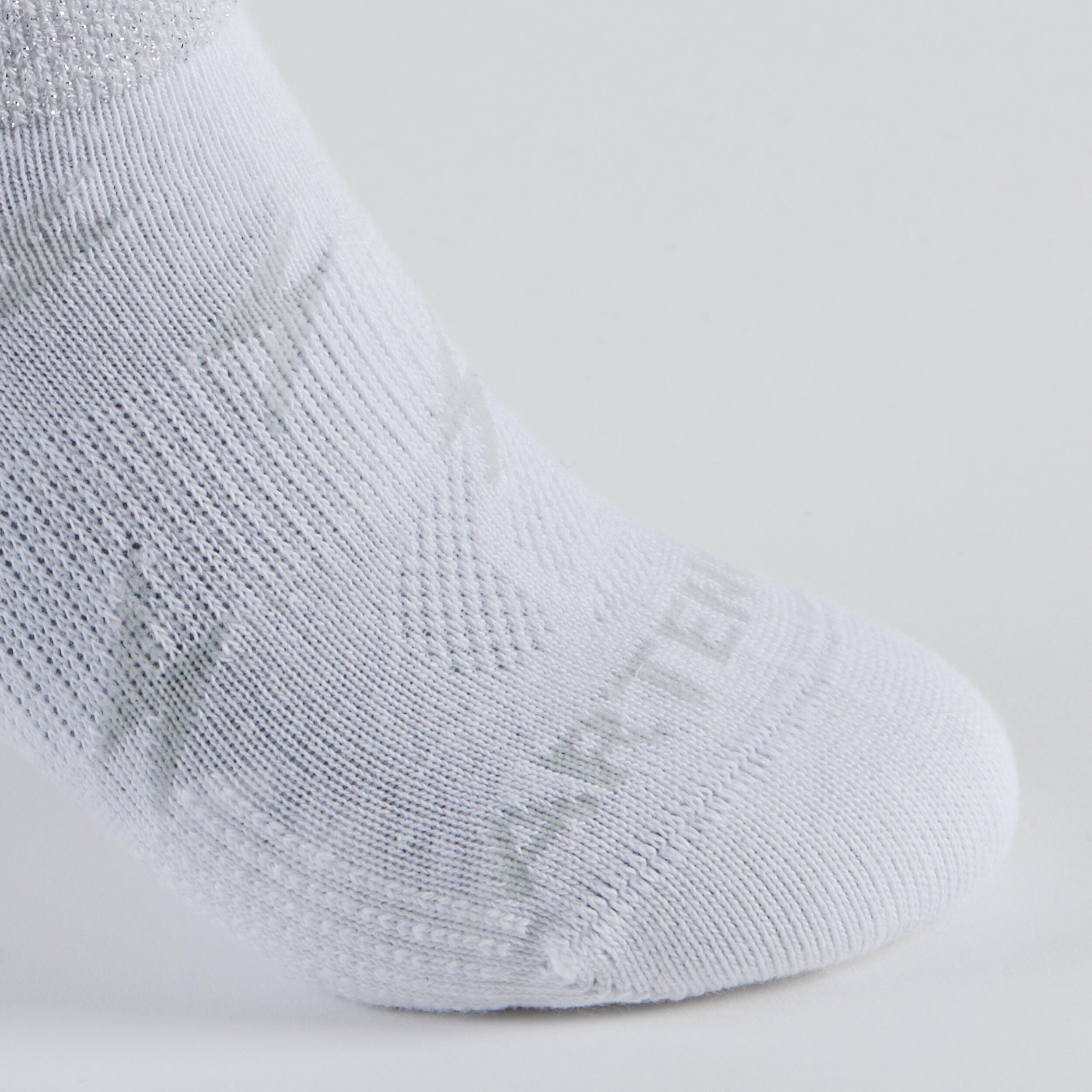 Kids' Low Tennis Socks Tri-Pack RS 160 - White with Patterns 5/14