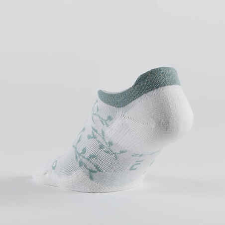 Trumpos sportinės kojinės „RS 160“, 3 poros, baltos, su raštu