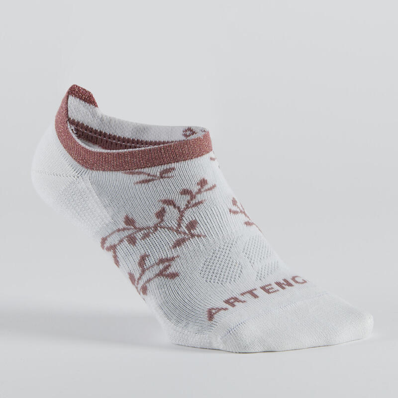 Tennissocken Low 3er-Pack - RS 160 weiss/Motive 