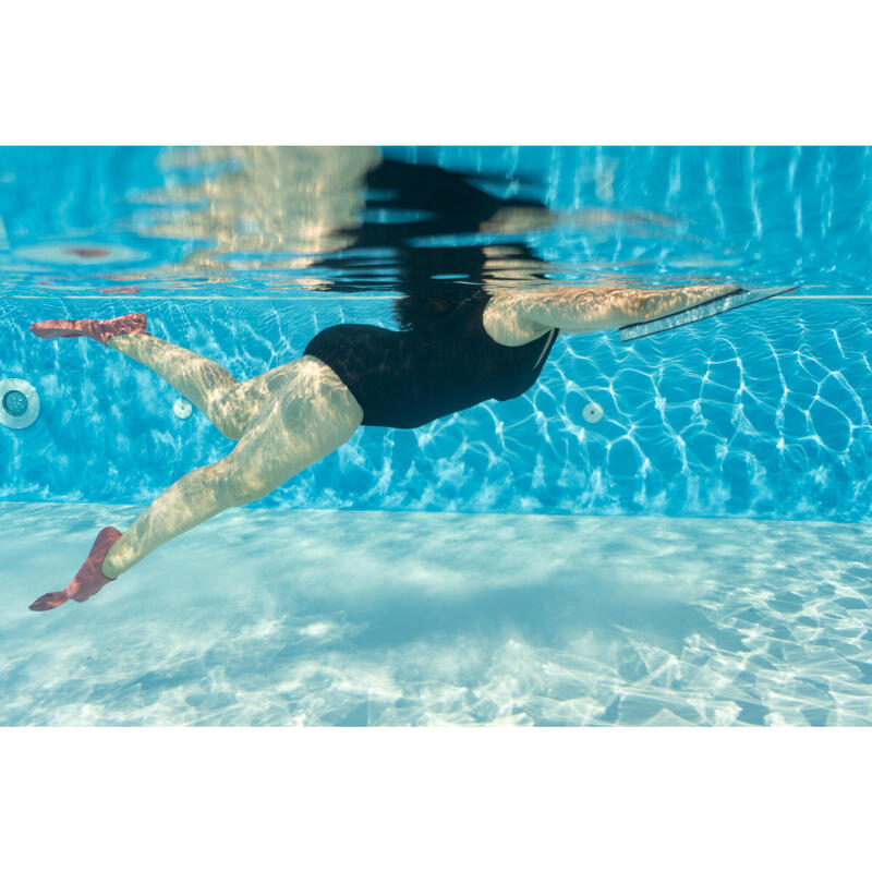 Bañador Mujer natación moldeador negro. Disponible en talla grande