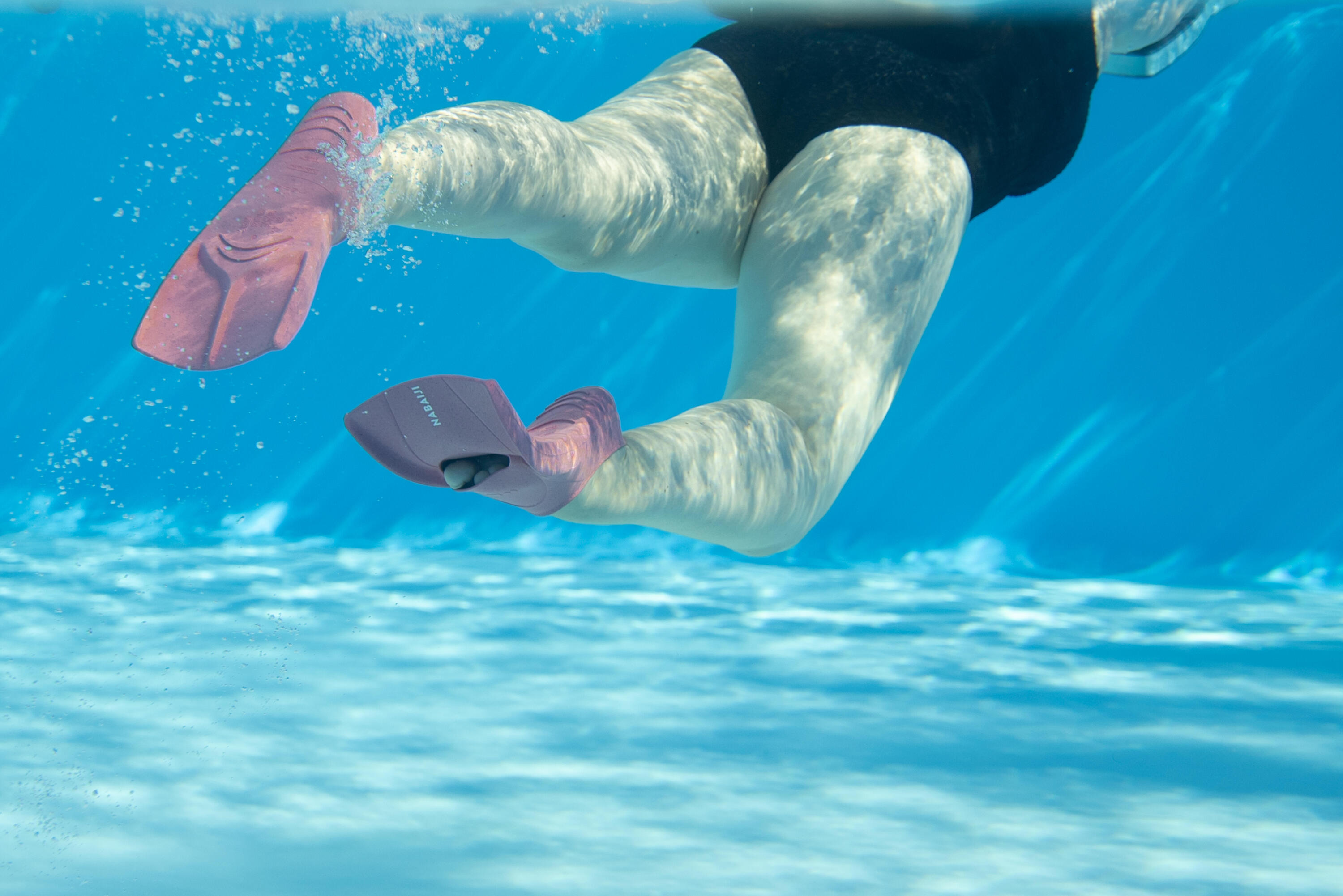 Aletas de natación rosa rubí Silfin 14/19