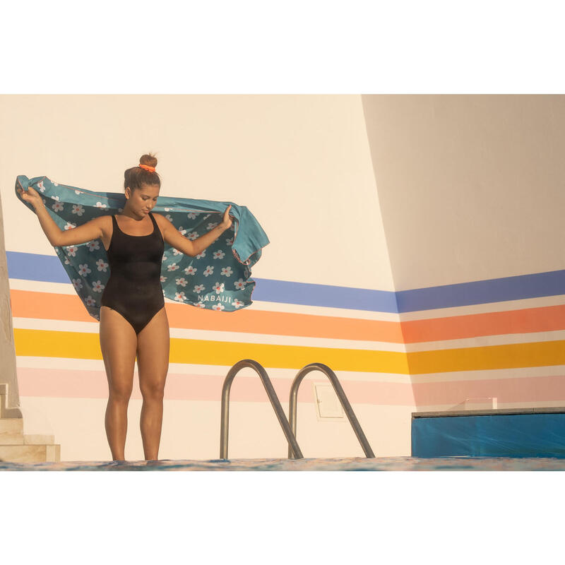 Bañador Mujer natación negro Heva U. Disponible talla grande.